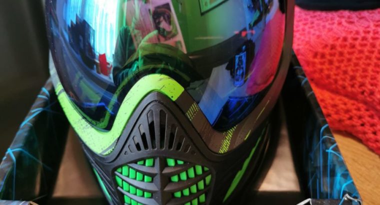 VIRTUE VIO GRAPHICS CONTOUR PAINTBALL MASKE (EMERALD)