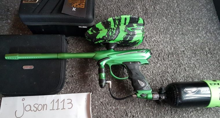 PROTO REFLEX 2015 PAINTBALL MARKIERER (LIME/BLACK) + ZUBEHÖR