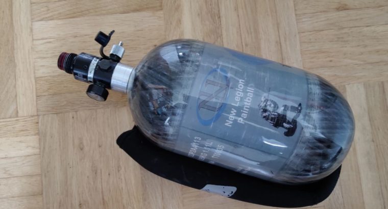 New Legion Tank HP Flasche 300Bar 1,1 Liter 0,95kg mit Ninja Regulator v1