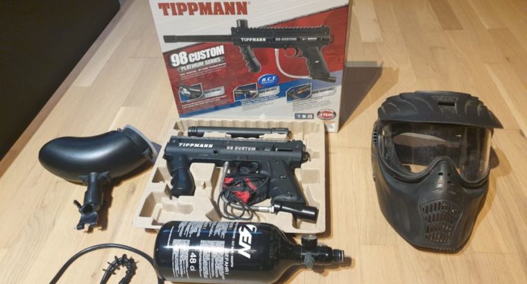 Tippmann 98 Custom + Maske + Co2 Flasche