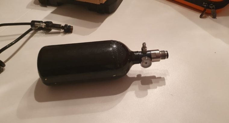 HP Flasche + Paintball Remote System mit On/Off