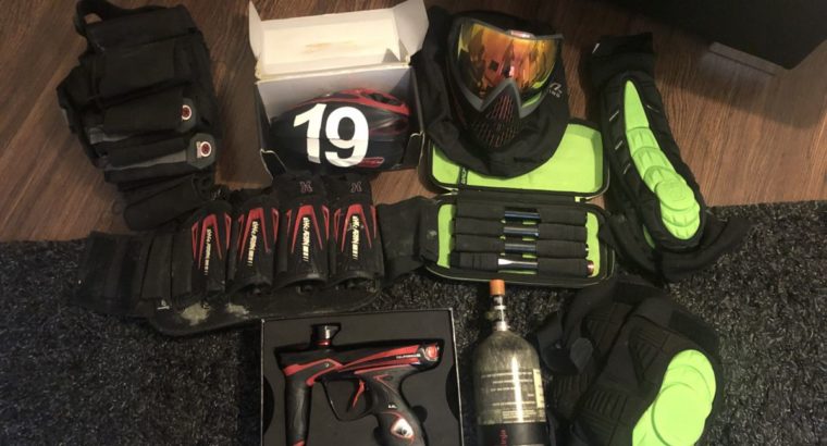 KOMPLETTSET Dye DM14 Ironman,I5Maske,Rotor,Boomstick,Fuel & Schutz