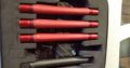 geo2, black / red ,matt, mit 3x Laufset + DYE-Rotor + Flasche