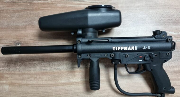 Tippmann A-5 Paintball Markierer Komplett-Set (Neuwertig)