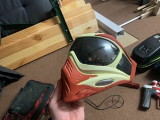 V-Force Paintball Maske Grill weiß / rot