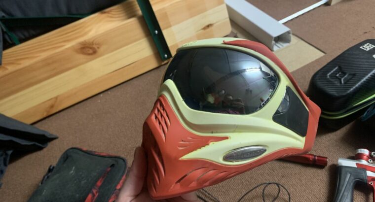 V-Force Paintball Maske Grill weiß / rot