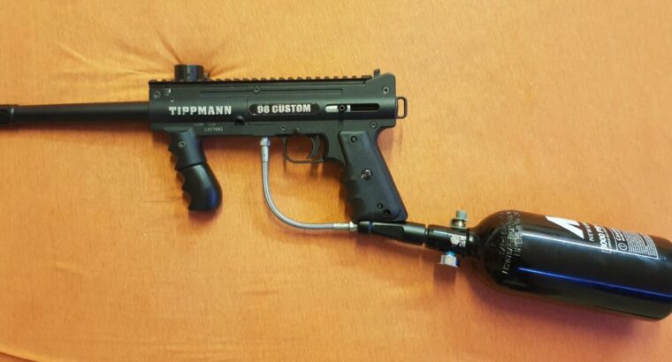 Tippmann 98 Custom Set + AUTO-TRIGGER + 4000 Paintballs + Maske