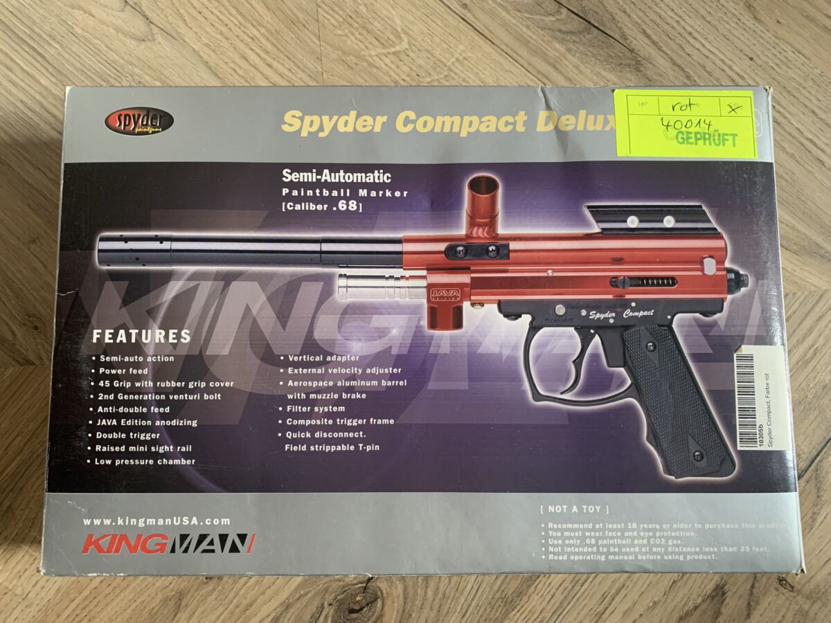 Kingman Spyder Compact Deluxe JAVA Paintball Marker