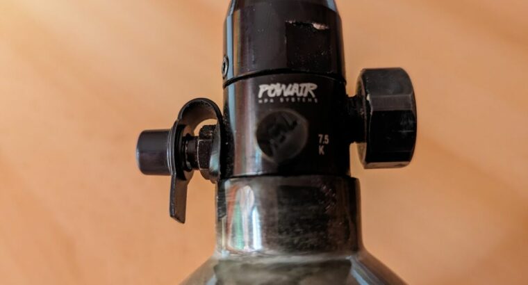 Powair 800ml 300bar Flasche mit Powair Regulator