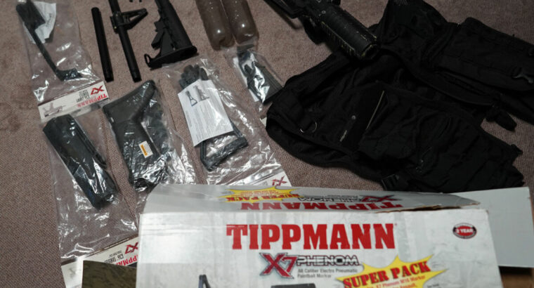 TIPPMANN X7 PHENOM SUPER PACK inkl. Assault Weste mit zwei Pods