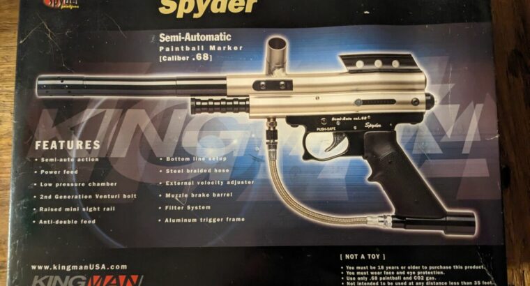 Spyder Semi-Automatic Paintball Makierer Caliber. 68