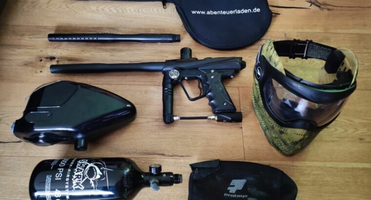 Paintball Set mit Smart Parts Ion, Roto Feeder, Flasche und Maske