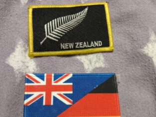 Klett Patch Neuseeland-Deutschland Flagge + New Zealand