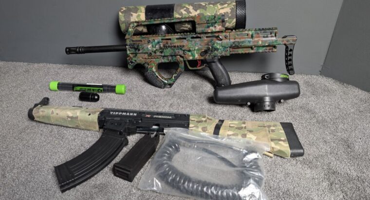 TIPPMANN X7 PHENOM UNIKAT mit viel Zubehör und Umbauten