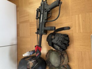 Tippmann A5 + Helm und Schutz