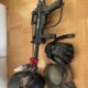 Tippmann A5 + Helm und Schutz