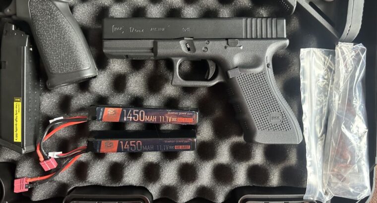 Novritsch SSR4 SAEG und Glock 17 Gen5 GBB plus Koffer.